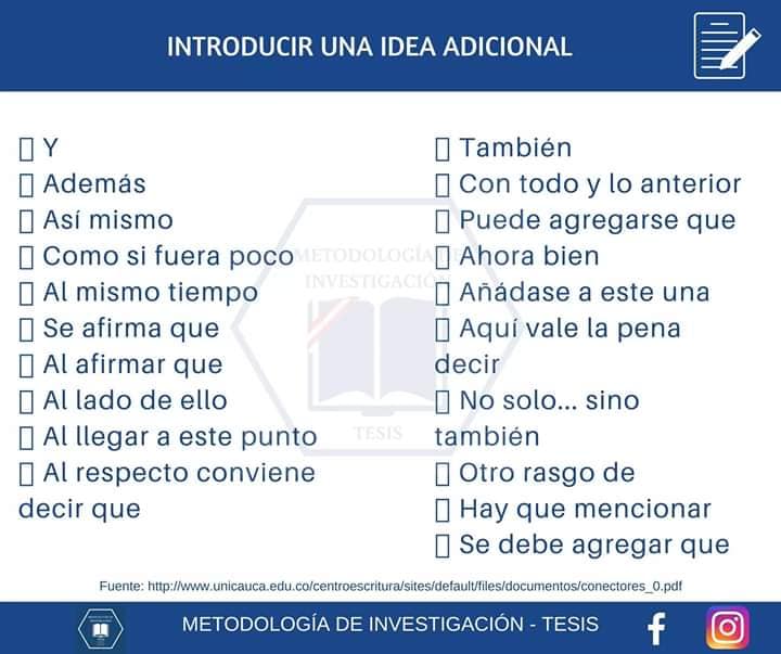 conectores introducir tema nuevo